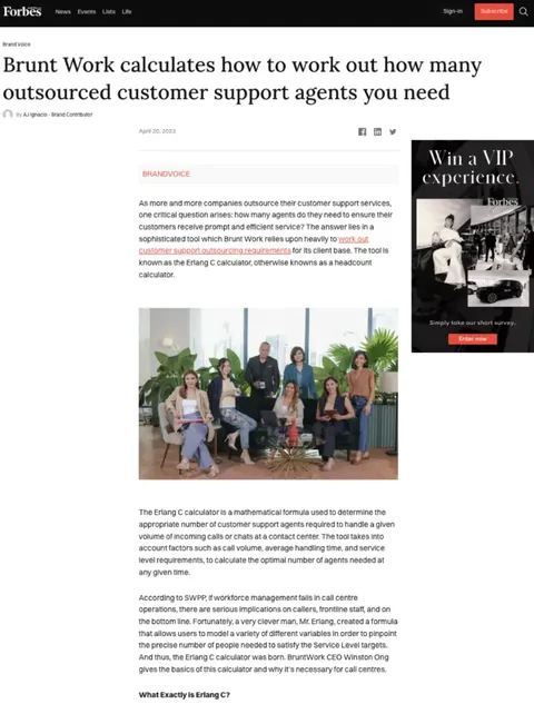 Client feature published on Forbes Australia